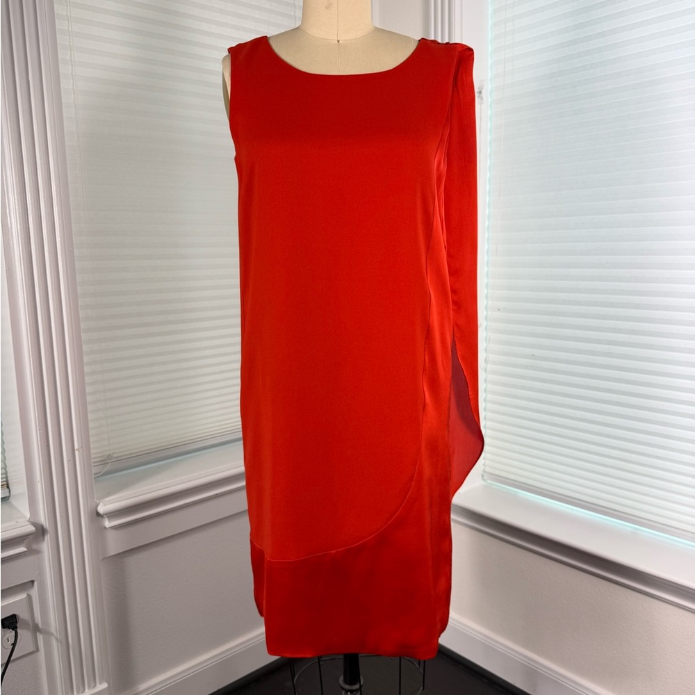 Giorgio Armani Asymmetrical Red Dress